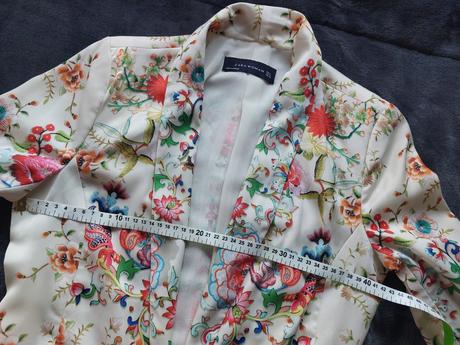 Krásne letné sako zara kvetovane s-m, zara,s