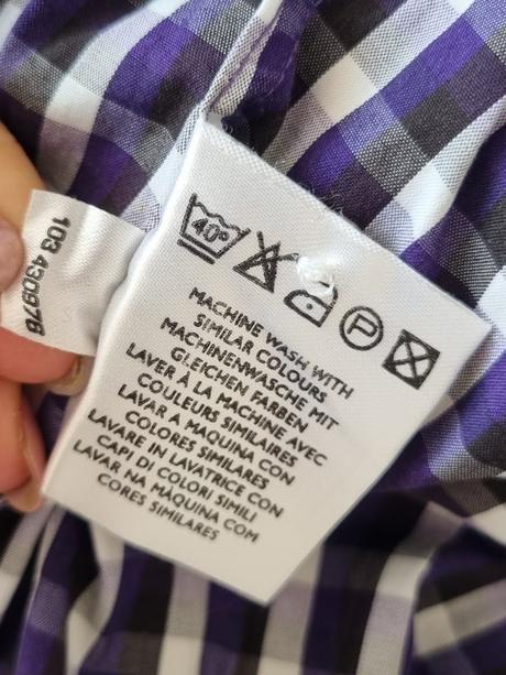 Fialová károvaná blúzka gant veľ. 36, gant,36