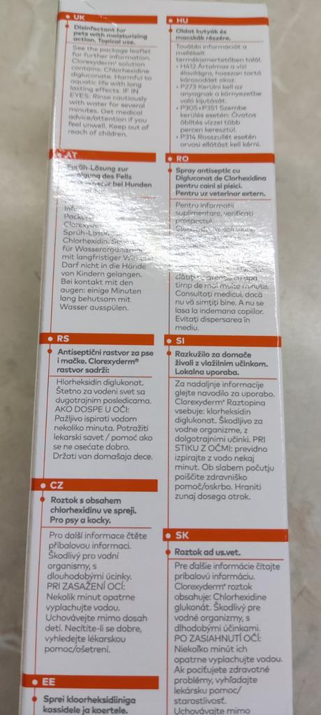 Clorexyderm antiseptický roztok pre zvieratá, 