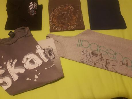 Balík tričiek/tričko 2+3 grátis 128/134, 122–134