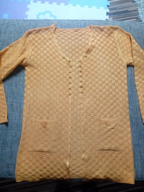 Krasny,zlty svetrik vel.s, s