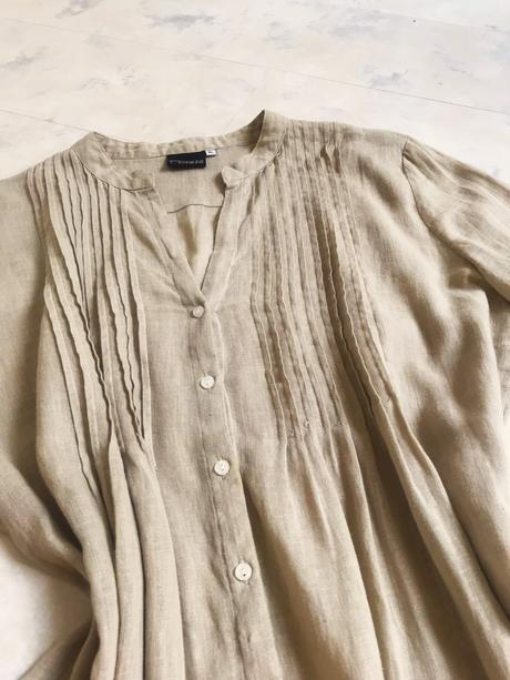 Ľanová voľná košeľa, xl