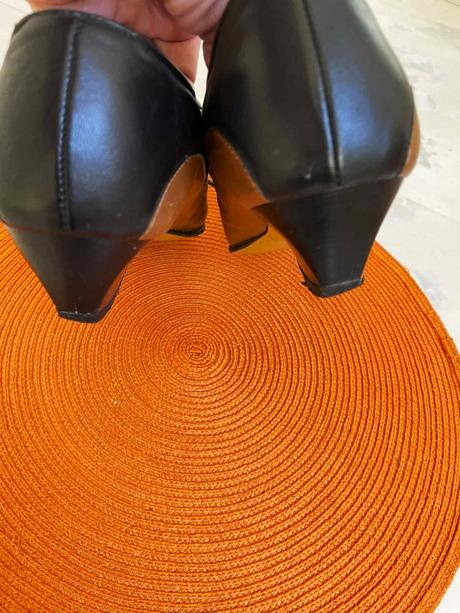 Celokožené retro topánky, 39