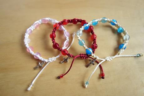 Ruženec desiatok - náramok, 