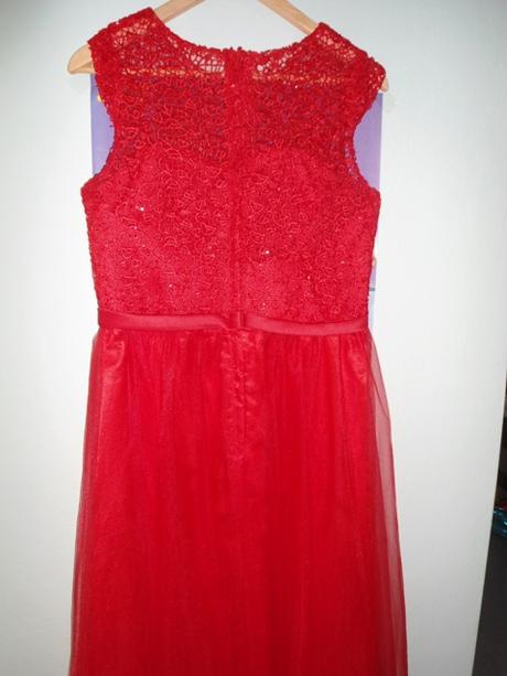 Červené večerné dlhé šaty, bonprix,38