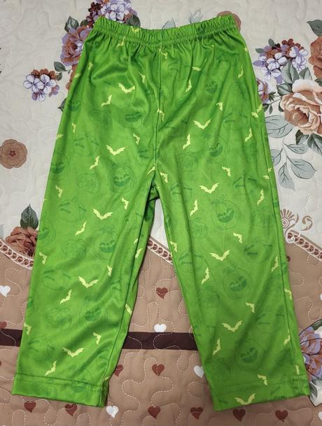 Karnevalové nohavice tekvica/netopier na 1-2 roky, 