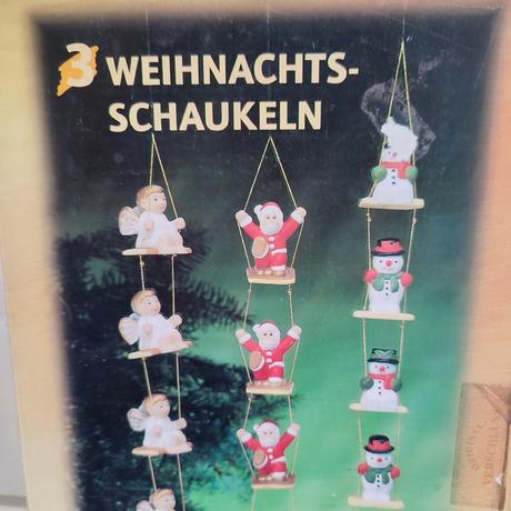 Keramický mikuláš retro reťaz ,4kusy nad sebou, 