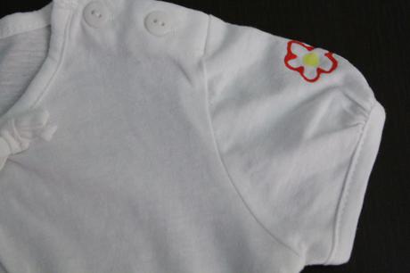 Jemné tričko s ručne maľovaným obrázkom, nenosené, c&a,80