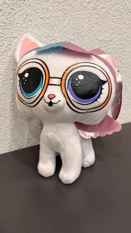 Mga lol surprise pets mačka plyšová - biela, 