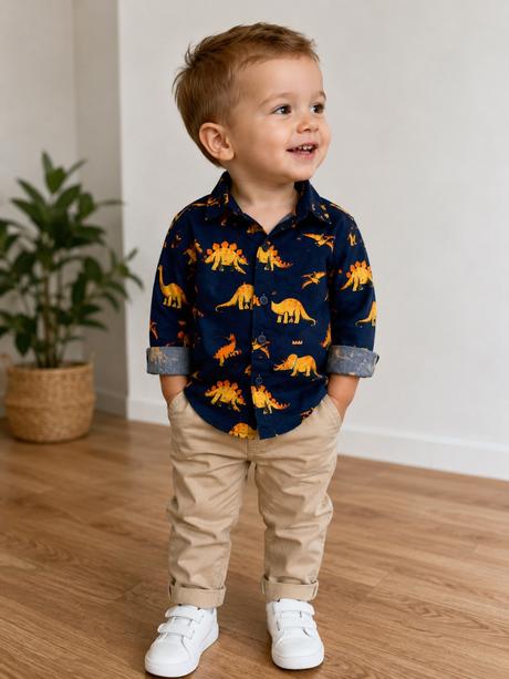 Košeľa s dinosaurami, f&f,86