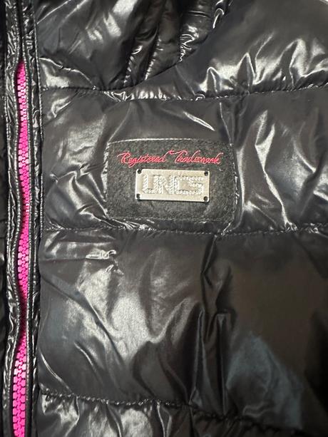 Prešívaná vetrovka s neónovou ružovou zn. uncs, l / m