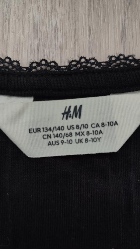 Tričko s čipkou, h&m,134