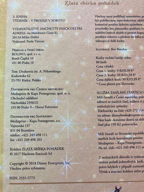 Kniha džunglí zlatá sbírka pohádek, 