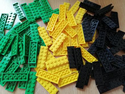 20ks stavebné kocky tenké 2x6,