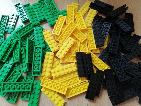 20ks stavebné kocky tenké 2x6, 