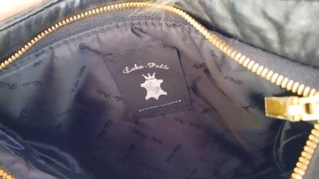 Kožená kabelka s kožušinkou,