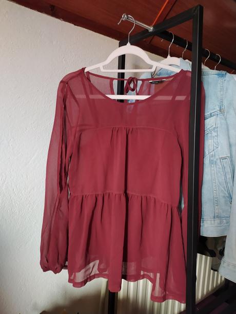 Hnedá/bordová blúzka, house,s