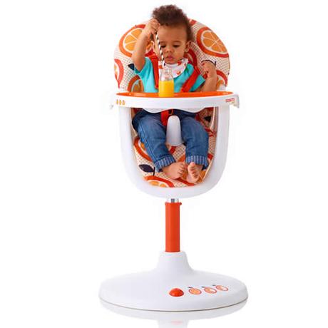Stolička na kŕmenie 3sixti2 highchair orange squas,