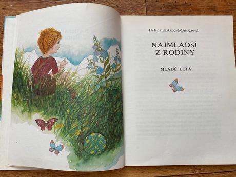 Stará retro kniha najmladší z rodiny helena križan, 