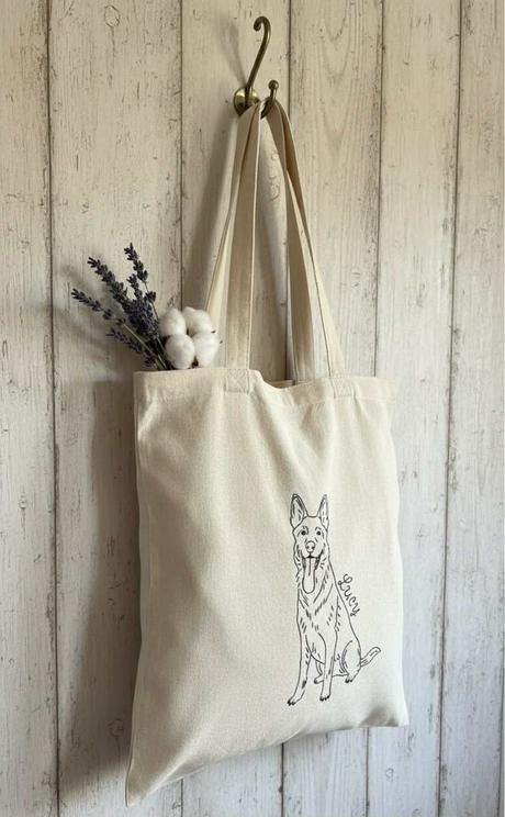 Plátené, ručne vyšívané tašky, 