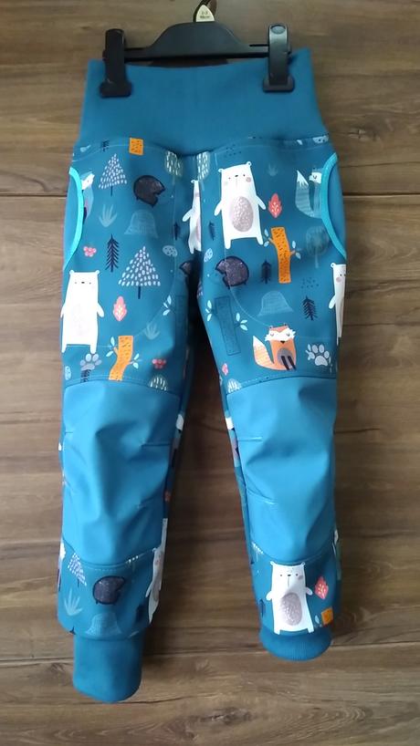 Zimné softshellky kombinované s reflexnym prvkom, 68 - 170