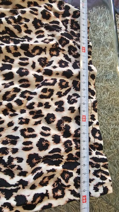 Široké leopardie nohavice v páse na gumu, m