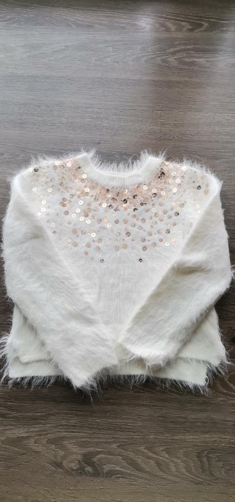 Chlpatý pulóver, h&m,104