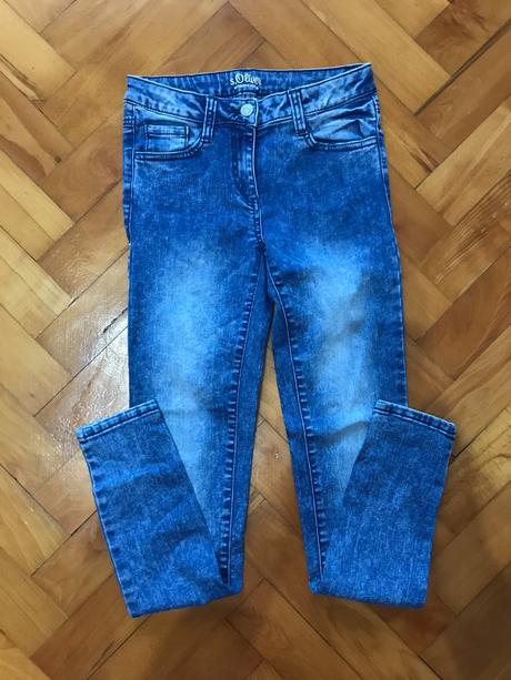 Dievčenské jeansy, rifle - s. oliver, s.oliver,164