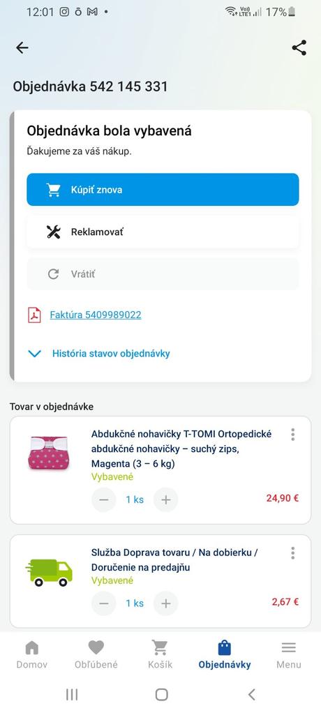 Ortopedicka plienka pre babatka, t-tomi,2 kg - 6 kg