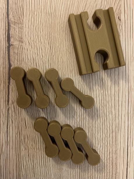 Spojky pre drevené koľajnice - sada,