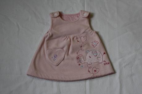 Teplé fleesové šaty, 62