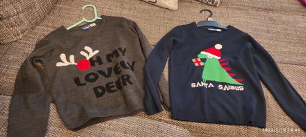 Vianočné svetre 110/116, 2ks, 110