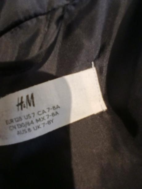 Zimna bunda, h&m,128