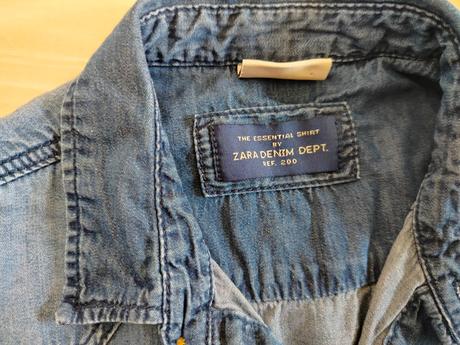 Chlapčenská riflova košeľa, zara,134