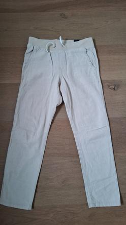 Lanove tenke nohavice, h&m,140