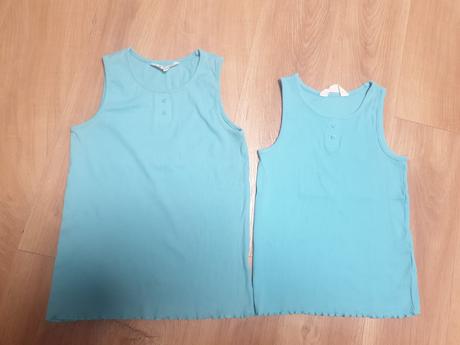 2x sesterske tricka h&m 122/128 a 134/140, h&m,122