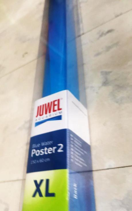 Obojstr.tapeta do akvária blue water xl 150x60cm,