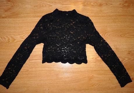 Krajkovaný elastický, h&m,xs