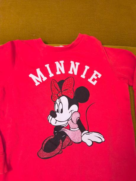 Mikina minnie, h&m,110
