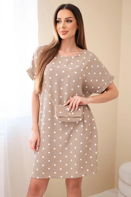 Bavlnené šaty s kabelkou,