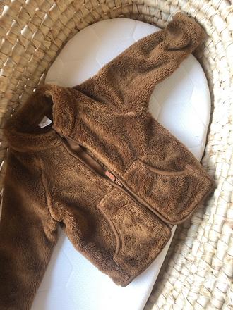 Plyšová bunda, h&m,74