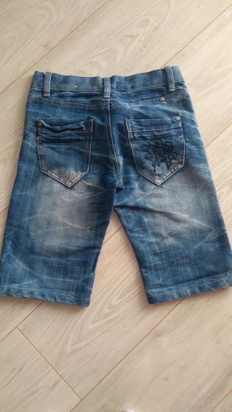 Riflové krátke nohavice, 134