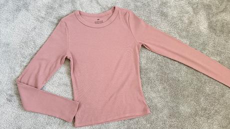 Vrúbkované tričko h&m 158/164, h&m,158
