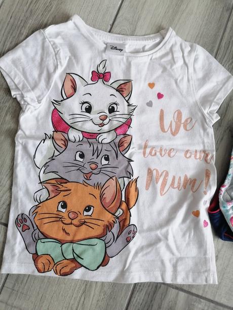 Tričká na leto - 104, leginky s mašličkou - 104, 104