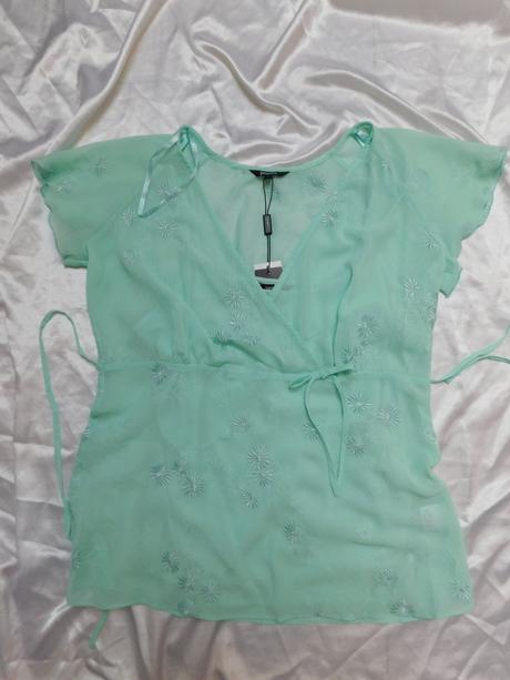 Pekna bluzka so spodnym topom, papaya,44