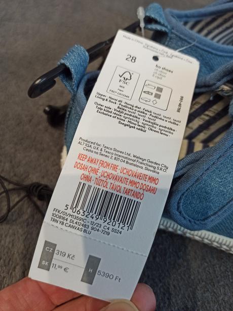 Plátenky-papučky, f&f,28