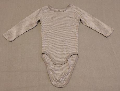 Body pásiky sivé h&m 74, h&m,74