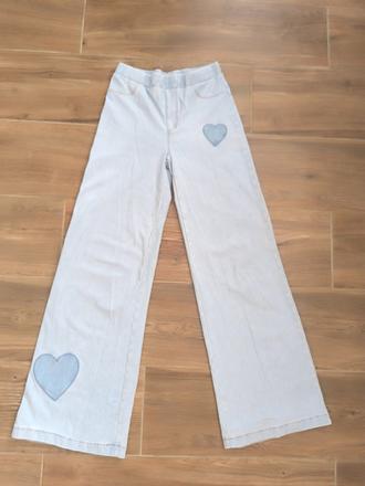 Dievčenské riflové leginy, h&m,140