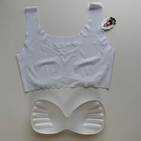 Bezšvová podprsenka s push up vypchávkami, xxl