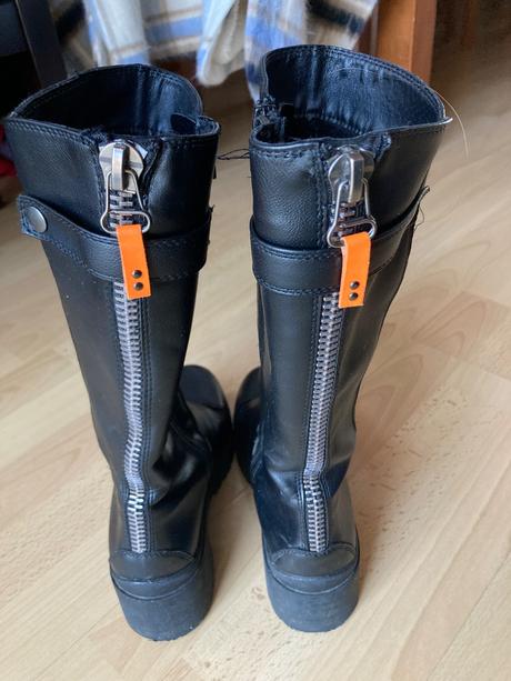 Čižmy vysoké, deichmann,35